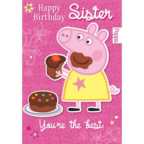 Sister Peppa Pig Birthday Card £1.99